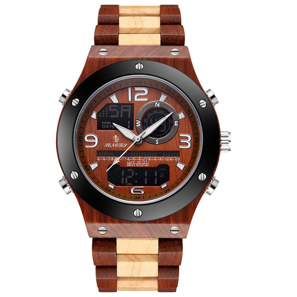 Luxury Wood Watch Handmade Chronograph Man