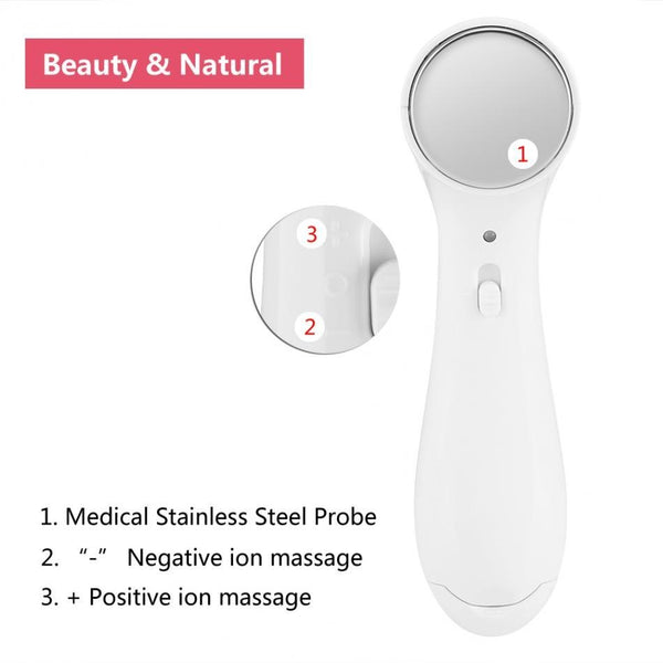 Electric Anti-aging Skin Tighten Device High Frequency Ultrasonic Ionic Face Pore Cleanser Wrinkle Remover Skin Lifting Massager