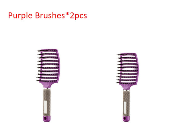 Hairbrush Anti Klit Brushy Haarborstel Women Detangler Hair Brush Bristle Nylon Scalp Massage Teaser Hair Brush Comb