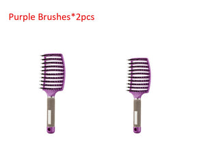 Hairbrush Anti Klit Brushy Haarborstel Women Detangler Hair Brush Bristle Nylon Scalp Massage Teaser Hair Brush Comb