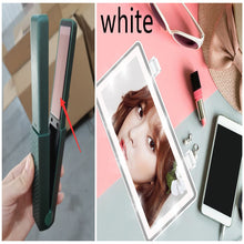 Hair Straightener Cordless Usb Hair Straightener Mini Ceramics Hair Curler 3 Constant Temperature Portable Flat Iron For Travel