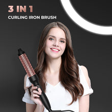 Hair Straightener And Curler Brush Hair Dryer High-power Hot Air