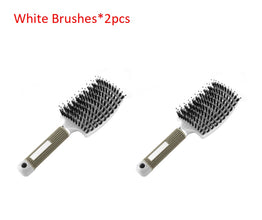 Hairbrush Anti Klit Brushy Haarborstel Women Detangler Hair Brush Bristle Nylon Scalp Massage Teaser Hair Brush Comb